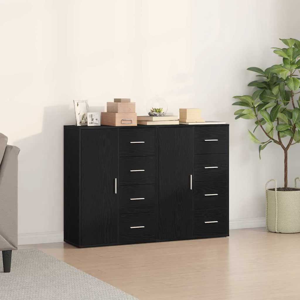 vidaXL Kreveta 2 kom. Crni hrast 60 x 31 x 84 cm Konstruirano drvo - Venlo
