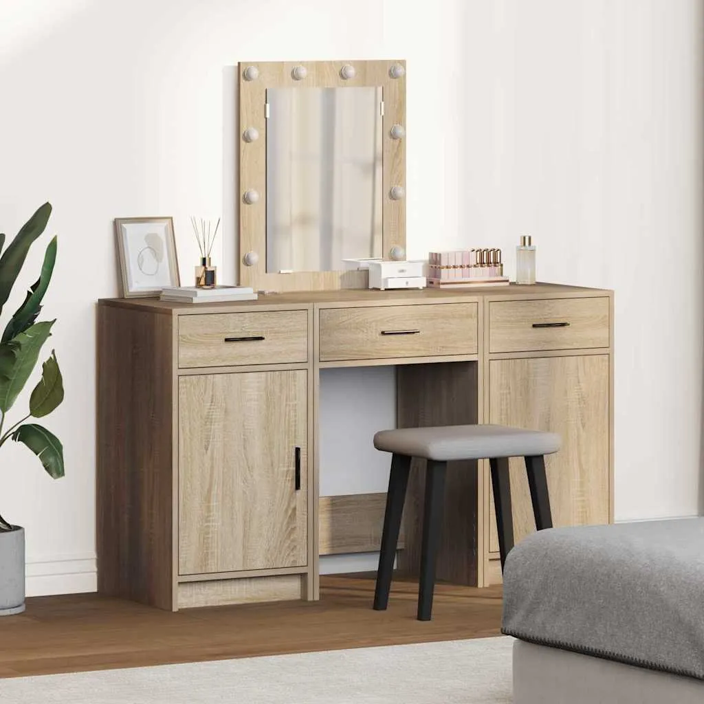 vidaXL Toaletni stol Smeđa 50 x 41 x 135 cm Konstruirano drvo - Venlo