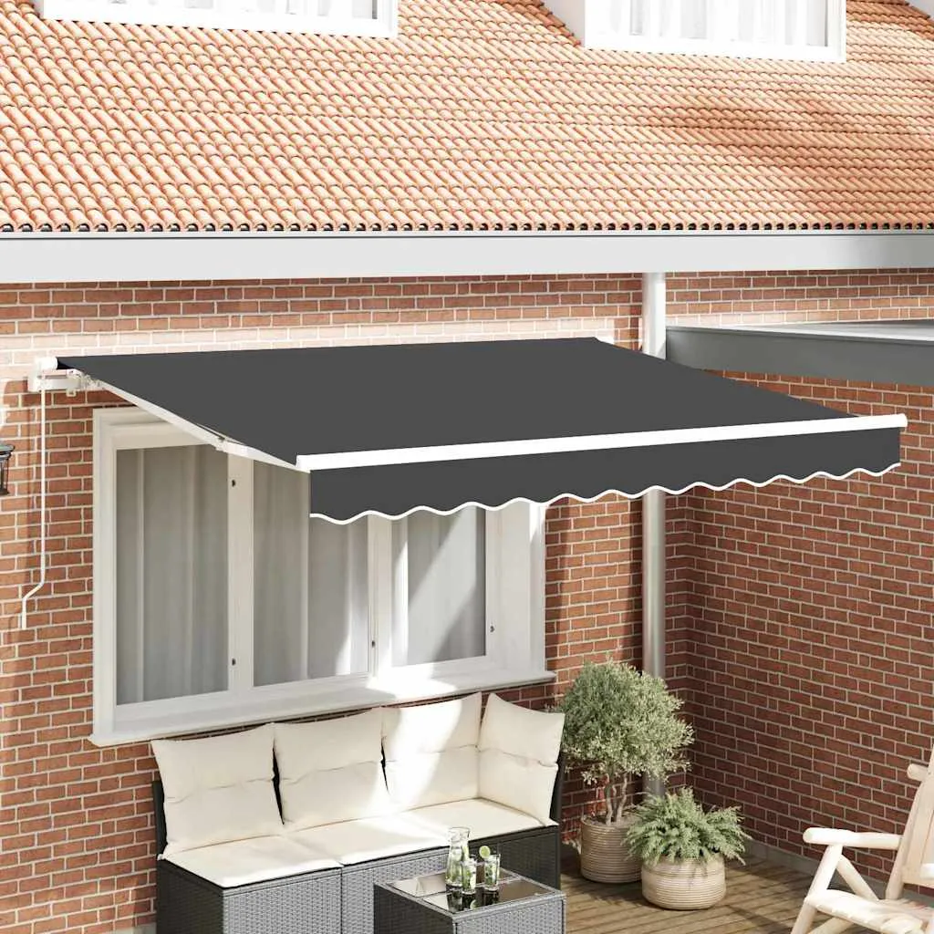 vidaXL Povlačivi tende Antracit 300 x 200 cm tkanina - Venlo