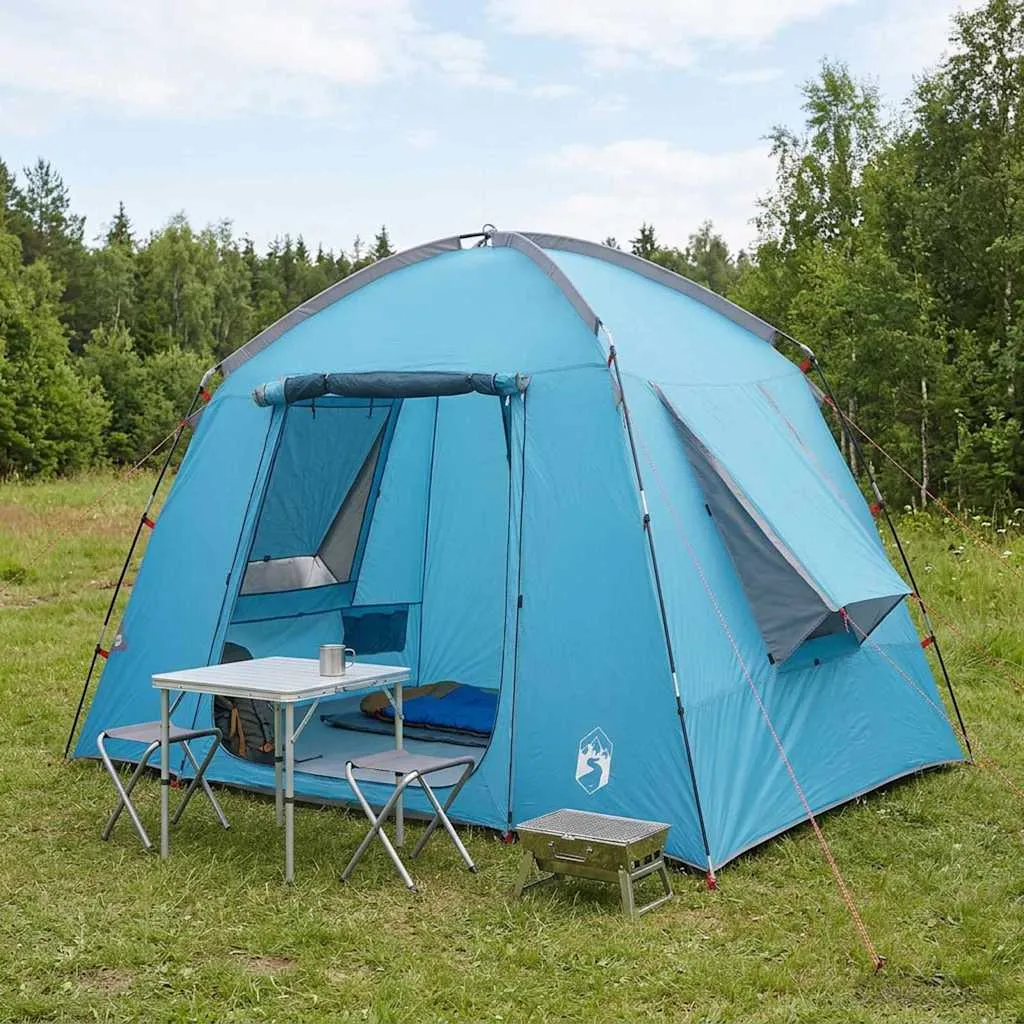 vidaxl kabinski šator s krovom plava 210 x 210 x 138 cm poliester - slika 1