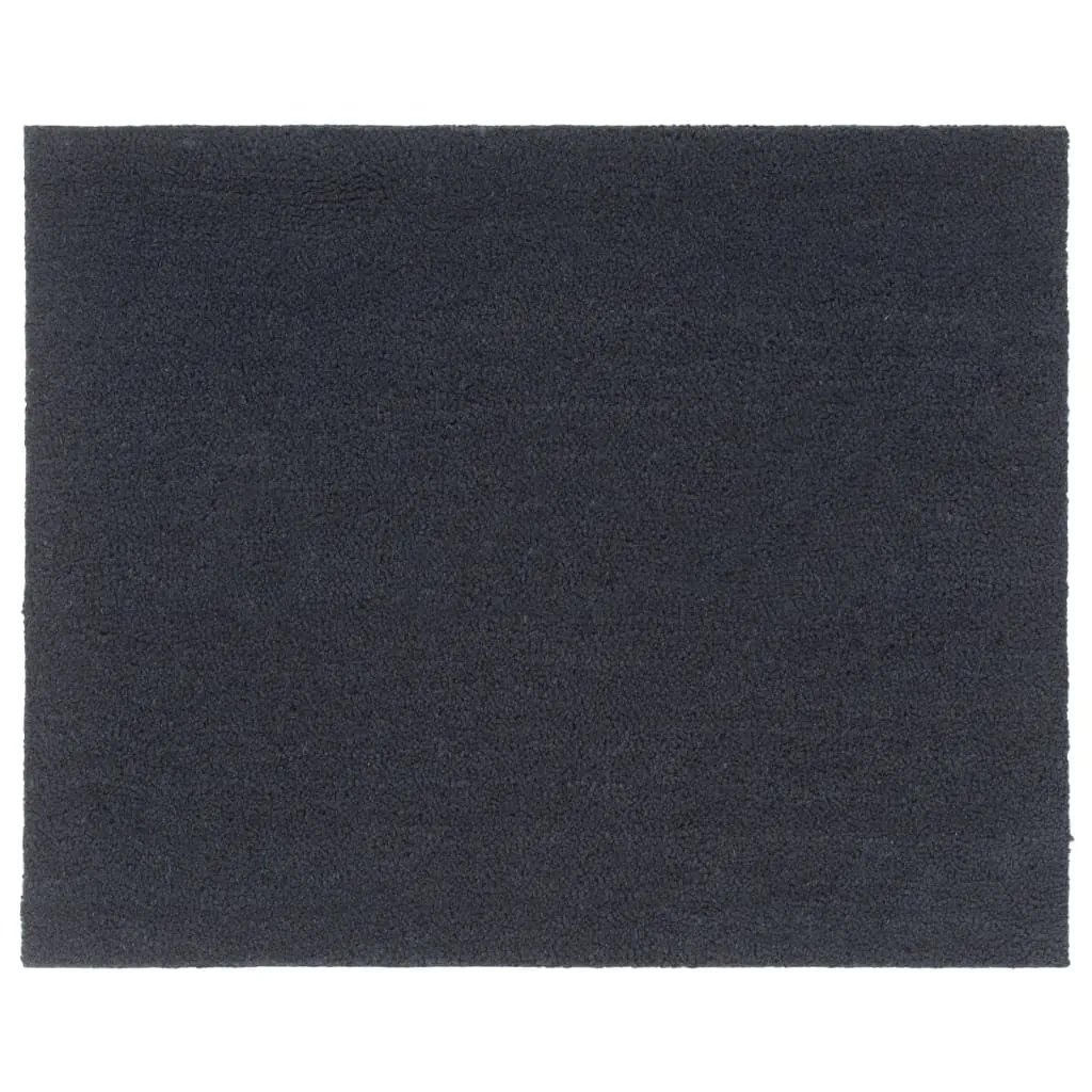 vidaxl otirači tamnosivi 80x100 cm čupavi od kokosovih vlakana - slika 1