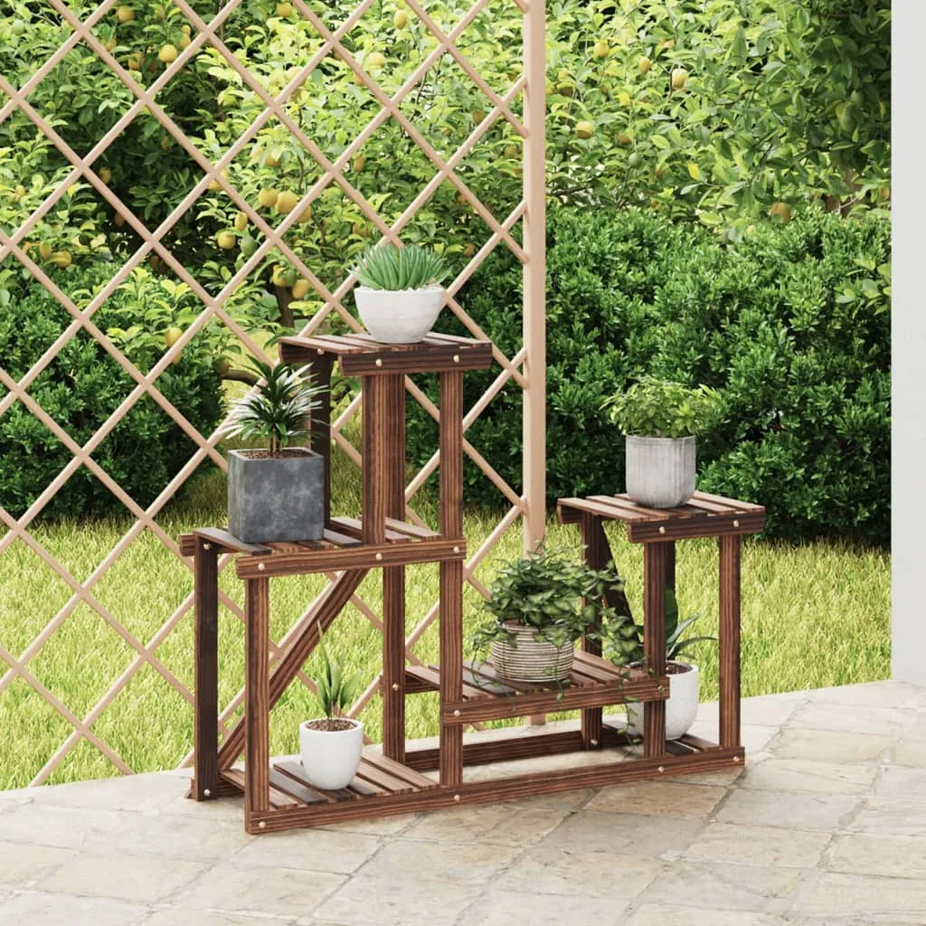 vidaXL Stalak za cvijeće 90 x 25 x 73,5 cm od masivne jelovine - Venlo