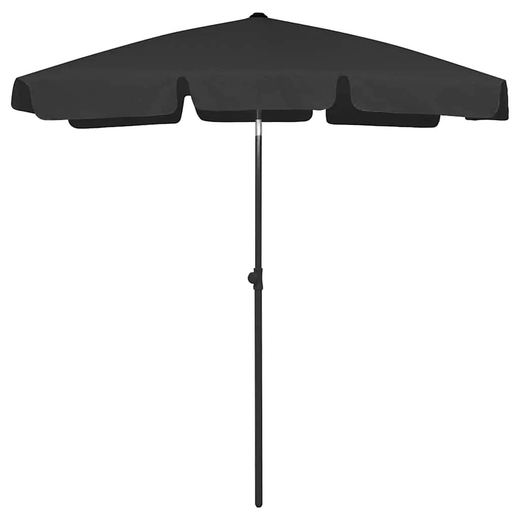 vidaXL Suncobran za plažu crni 180 x 120 cm - Venlo