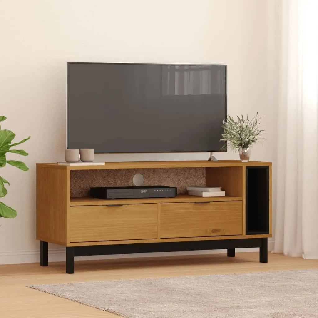 vidaXL TV ormarić FLAM 110 x 40 x 50 cm od masivne borovine - Venlo