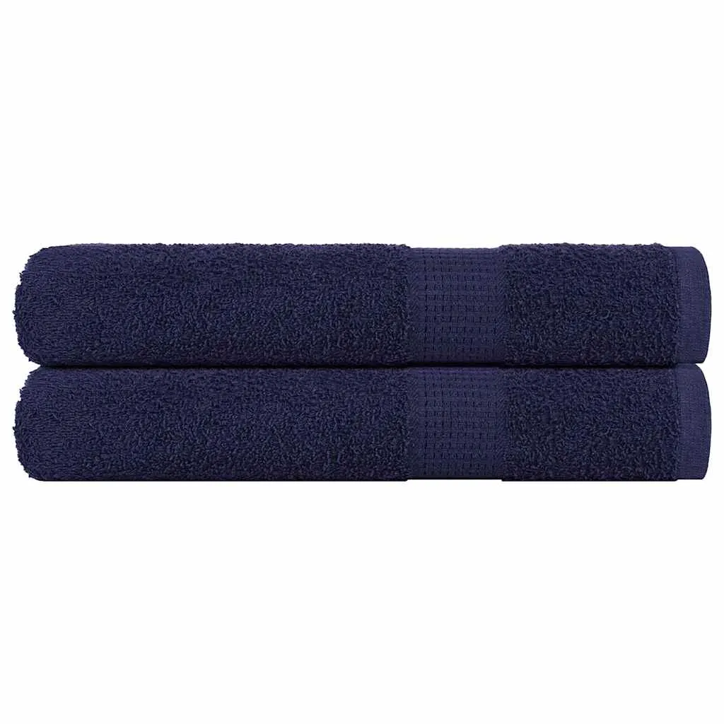 vidaxl ručnici za saunu frogn 2 kom tamnoplave boje 80x200 cm 360 g/m² - slika 1
