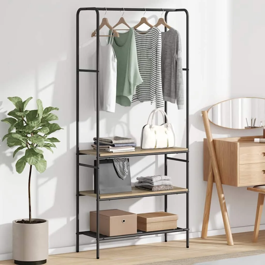 vidaXL Stalak za odjeću Hrast sonoma 77 x 30 x 171 cm - Venlo