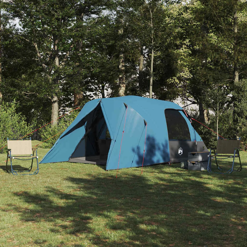 vidaxl šator kupola za 4 osobe s krovom plava 455 x 252 x 178 cm - slika 1