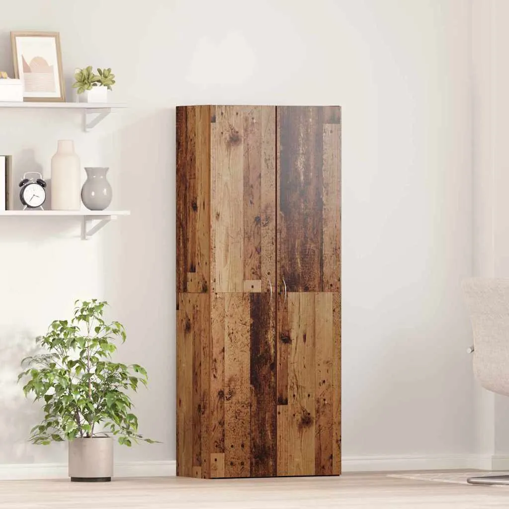vidaXL Uredski ormar Staro drvo 60 x 32 x 152,5 cm Konstruirano drvo - Venlo