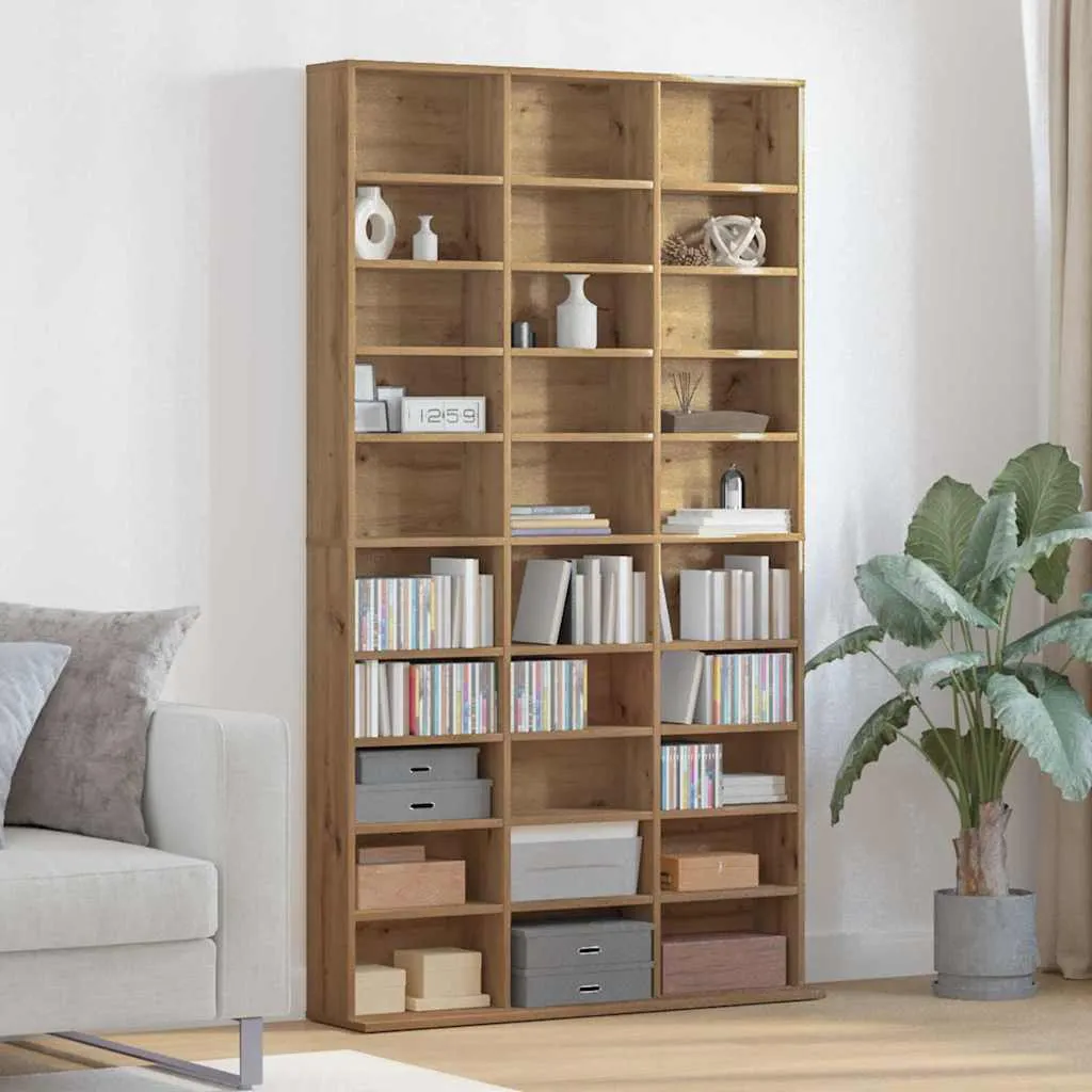 vidaXL CD ormar Umjetnički hrast 101 x 23 x 177,5 cm Konstruirano drvo - Venlo