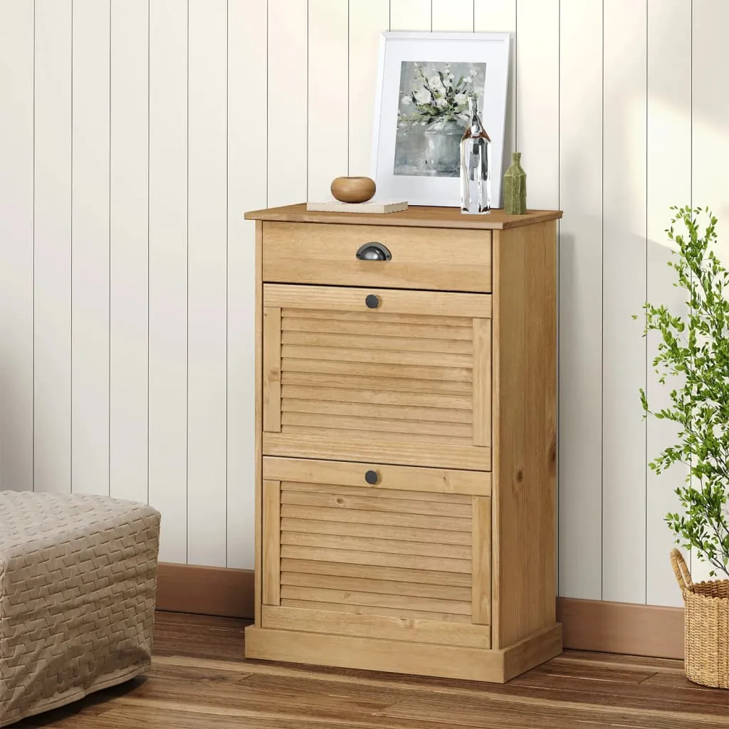 vidaXL Ormarić za cipele VIGO 60 x 35 x 96 cm od masivne borovine - Venlo