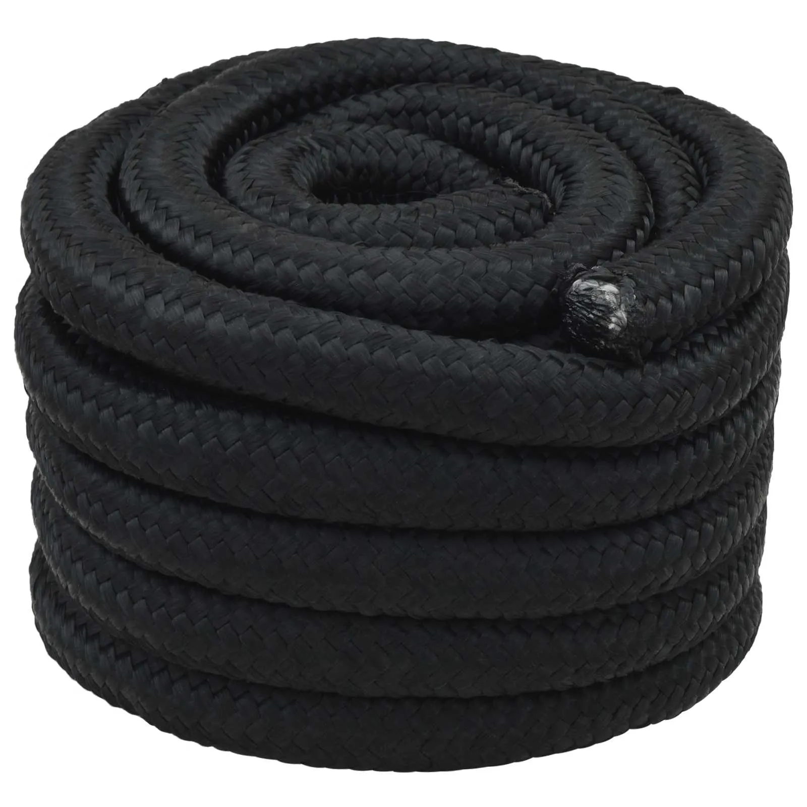 vidaxl konopac za čamce 3 mm 50 m crna pp - slika 1