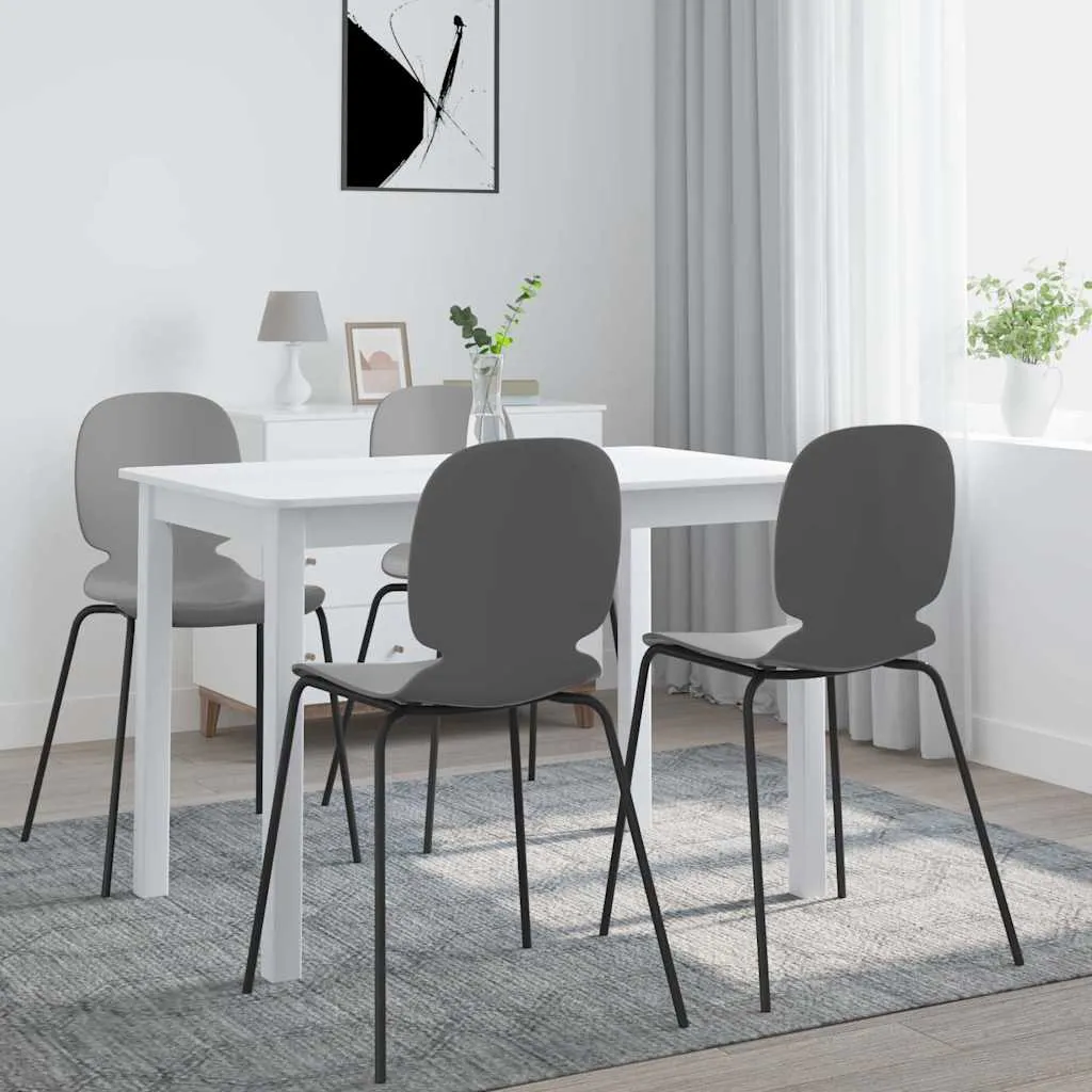 vidaXL Blagovaonski stol bijeli 114 x 71 x 75 cm od drva kaučukovca - Venlo