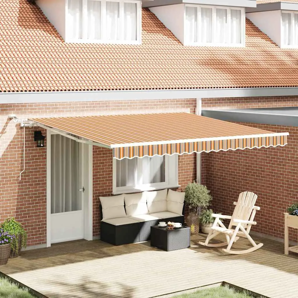 vidaXL Povlačivi tende Šareni 400 × 350 cm Poliester - Venlo