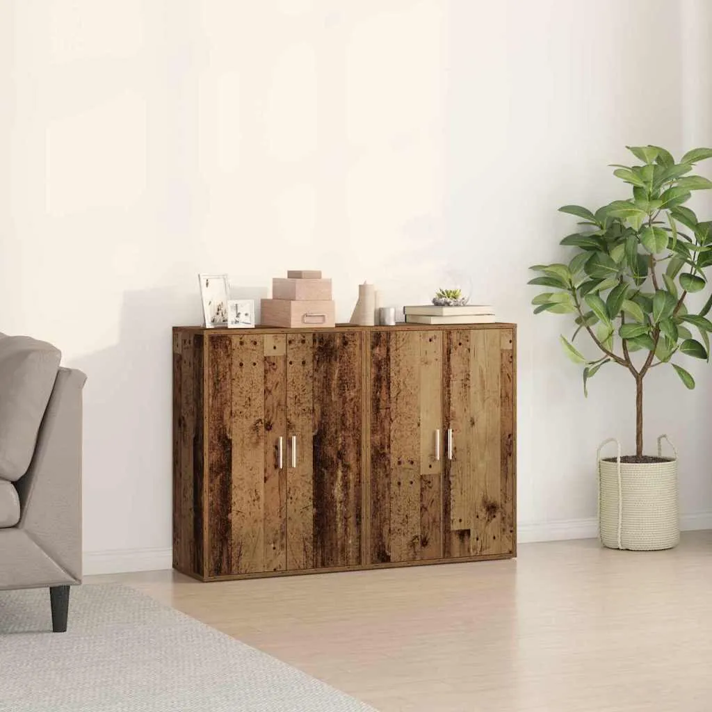 vidaXL Kreveta 2 kom. Staro drvo 60 x 31 x 84 cm Konstruirano drvo - Venlo