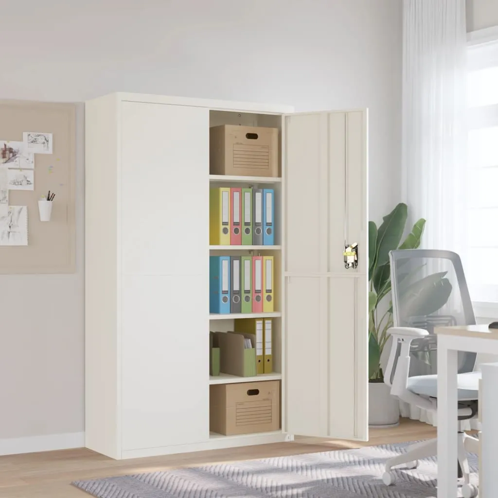 vidaXL Ormarić za spise bijeli 105 x 40 x 180 cm čelični - Venlo