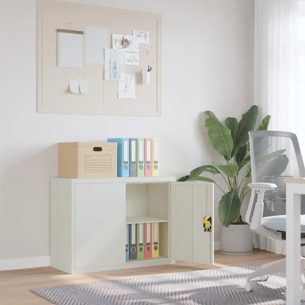 vidaXL Ormarić za spise svjetlosivi 90 x 40 x 70 cm čelični - Venlo