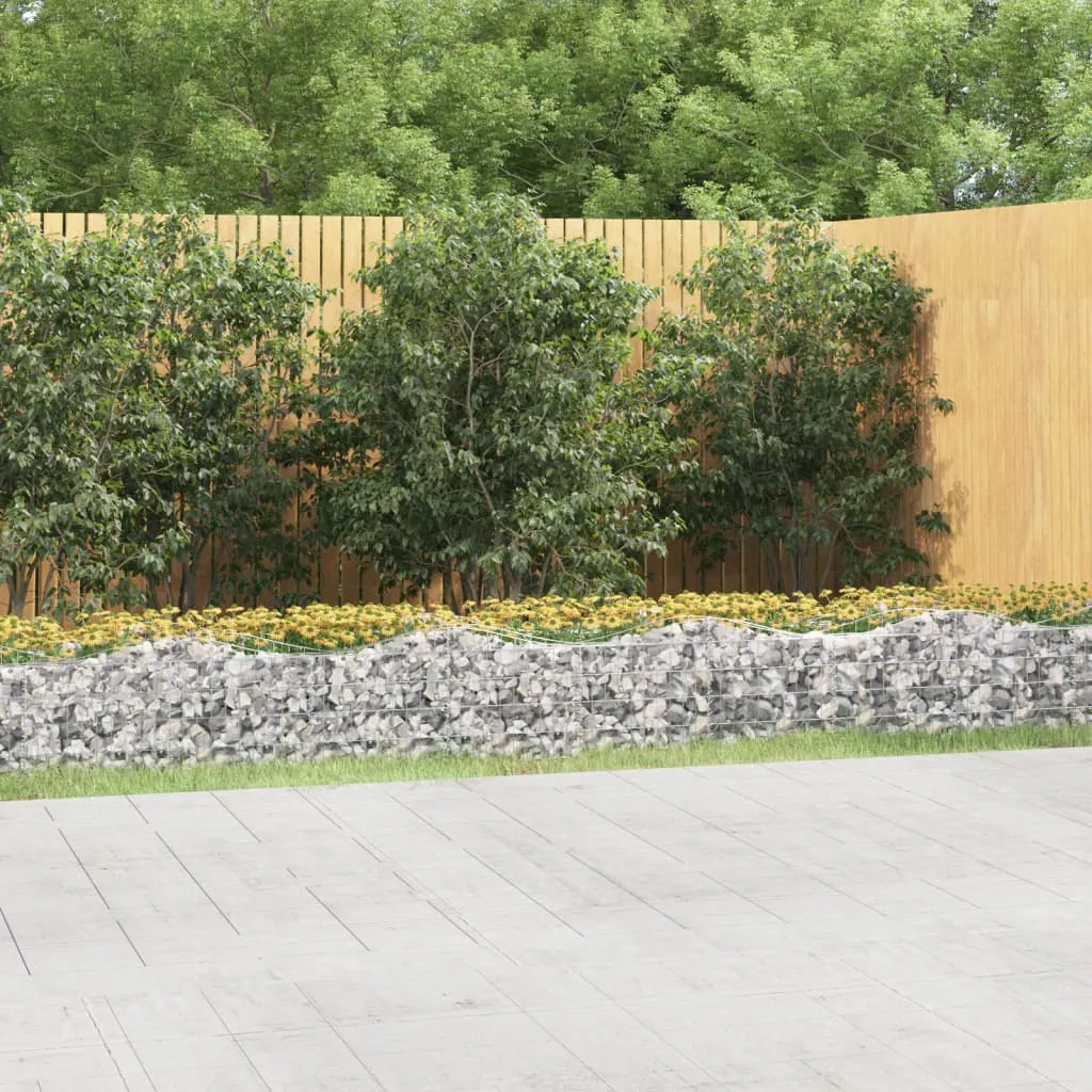 vidaXL Lučna gabionska povišena gredica 600x50x50 cm pocinčano željezo - Venlo