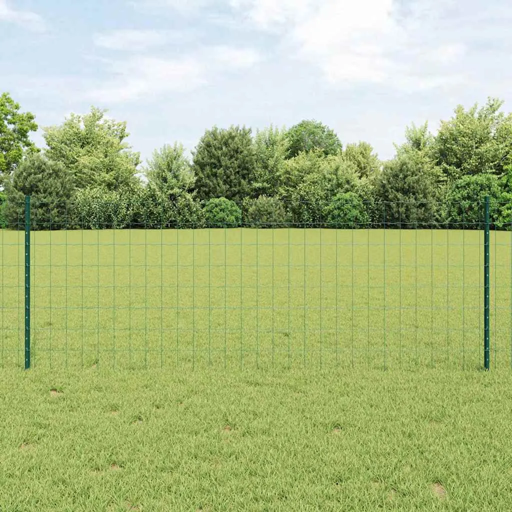 vidaxl euro ograda s postom 25 x 0,8 m čelik premazan pvc-om zelena - slika 1
