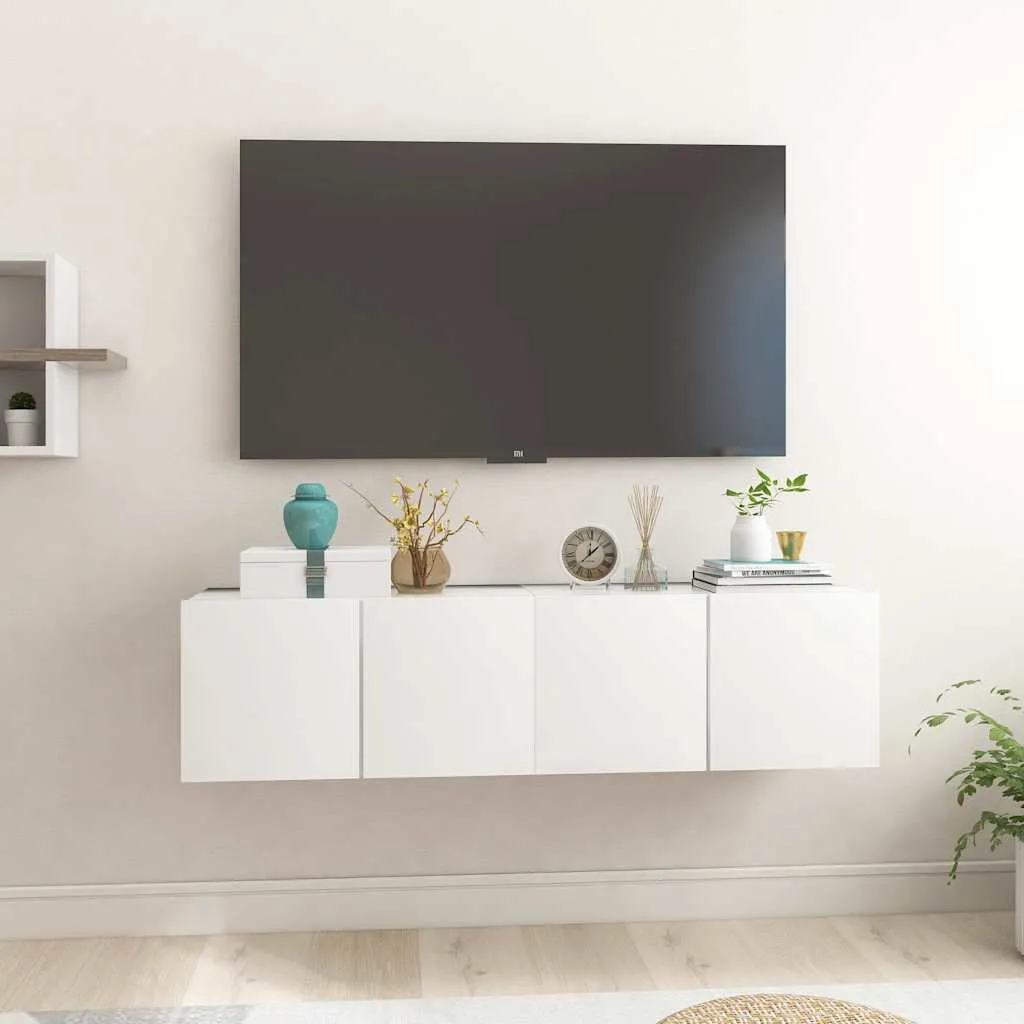 vidaXL Viseći TV ormarići 2 kom bijeli 60 x 30 x 30 cm - Venlo