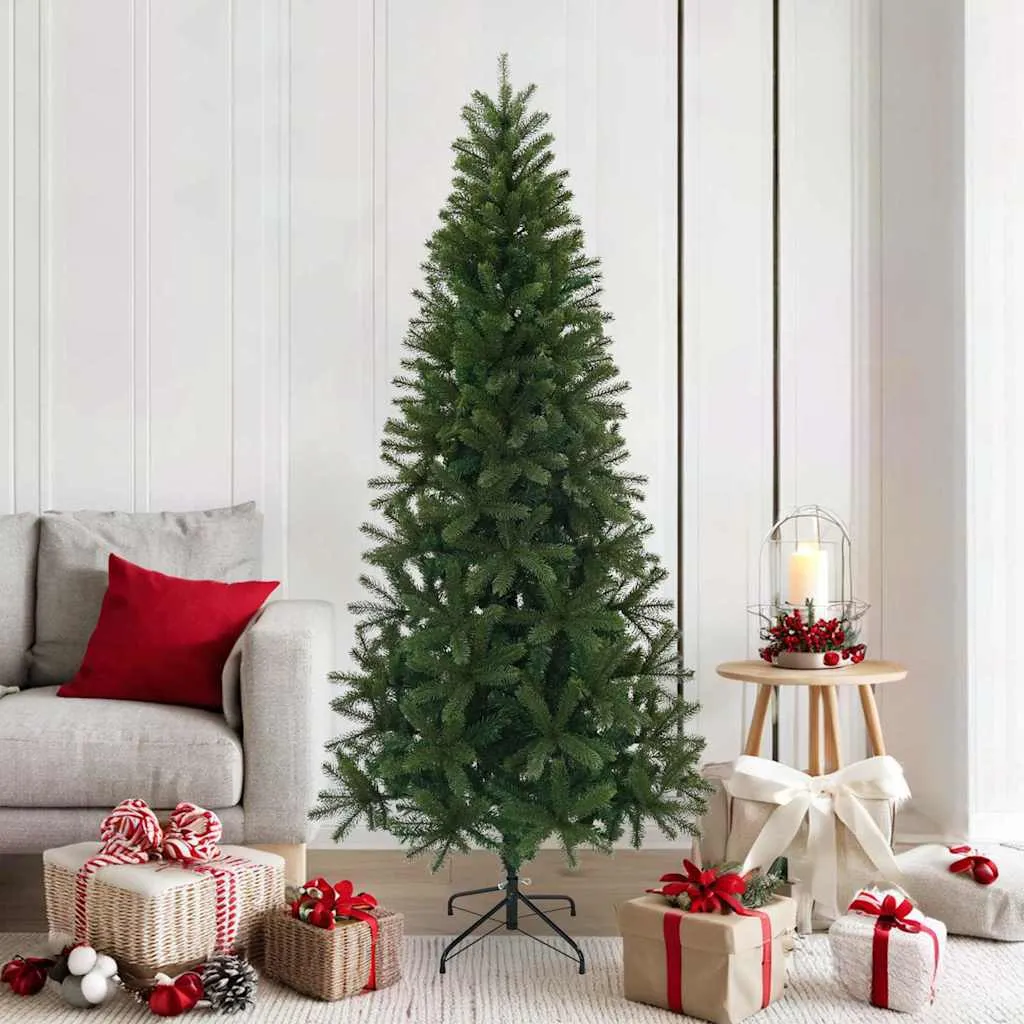vidaxl umjetno božićno drvce zelena 180 cm pvc, pe i čelik - slika 1