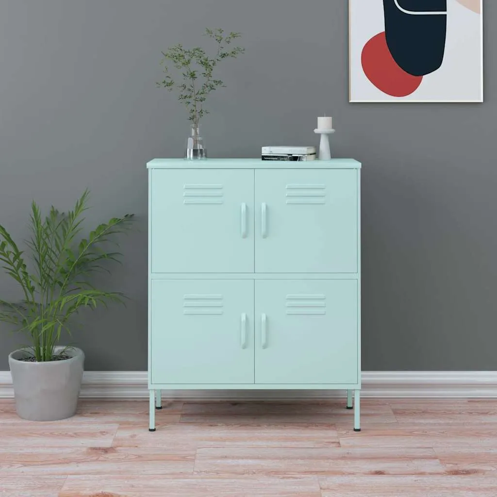 vidaXL Ormarić za pohranu boja mente 80 x 35 x 101,5 cm čelični - Venlo