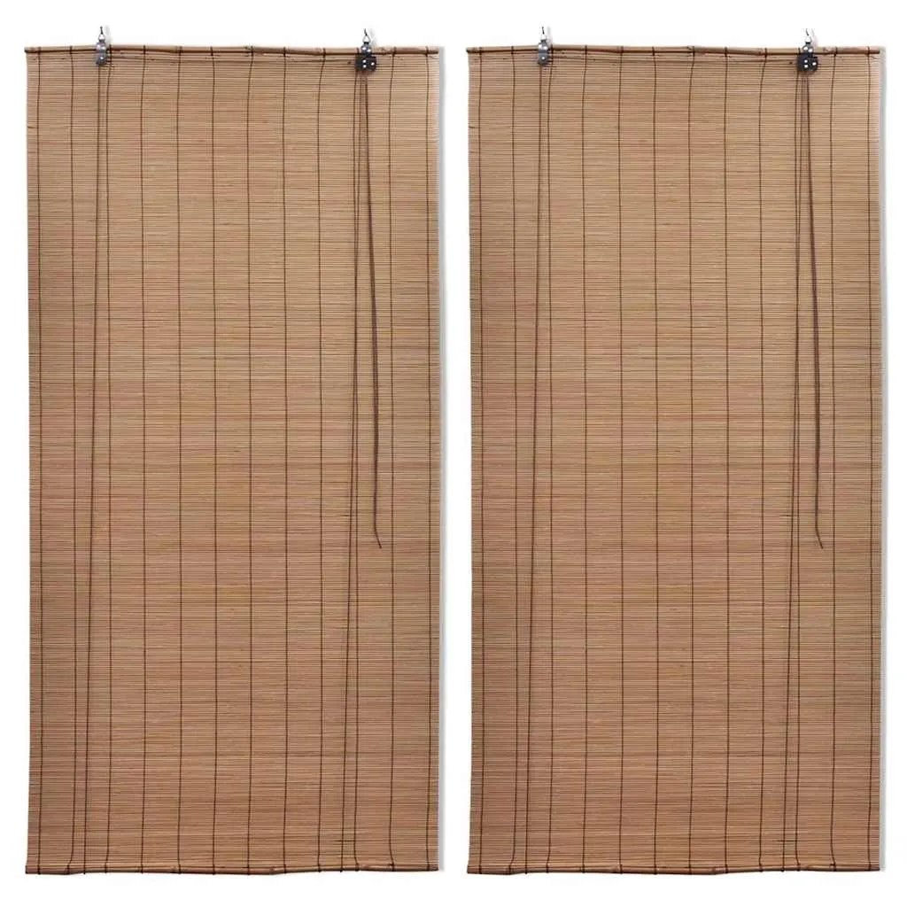 vidaXL Rolete od bambusa 2 kom 100 x 160 cm smeđe - Venlo