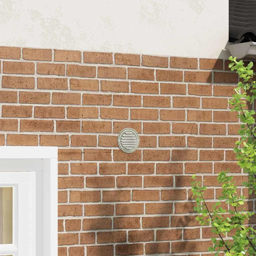 vidaXL Pokrov ventilacije 4 kom. Srebrno 100 mm Nehrđajući čelik - Venlo