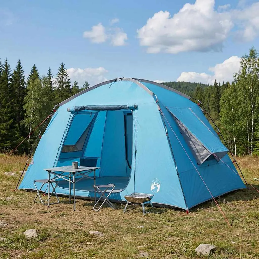 vidaxl kabinski šator s krovom plava 300 x 210 x 156 cm poliester - slika 1