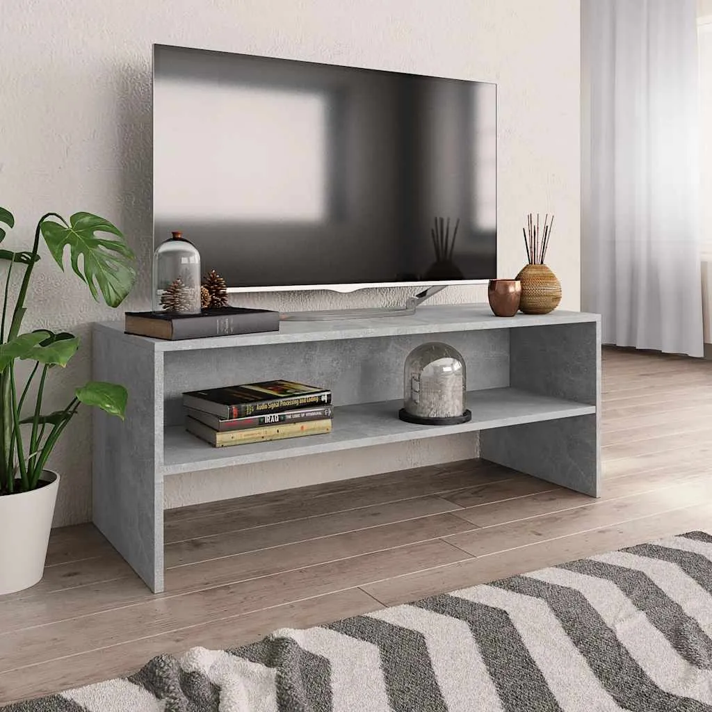 vidaXL TV ormarić siva boja betona 100 x 40 x 40 cm konstruirano drvo - Venlo