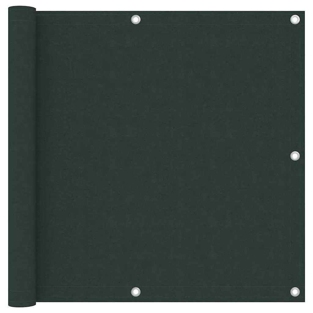vidaXL Balkonski zastor tamnozeleni 90 x 600 cm od tkanine Oxford - Venlo