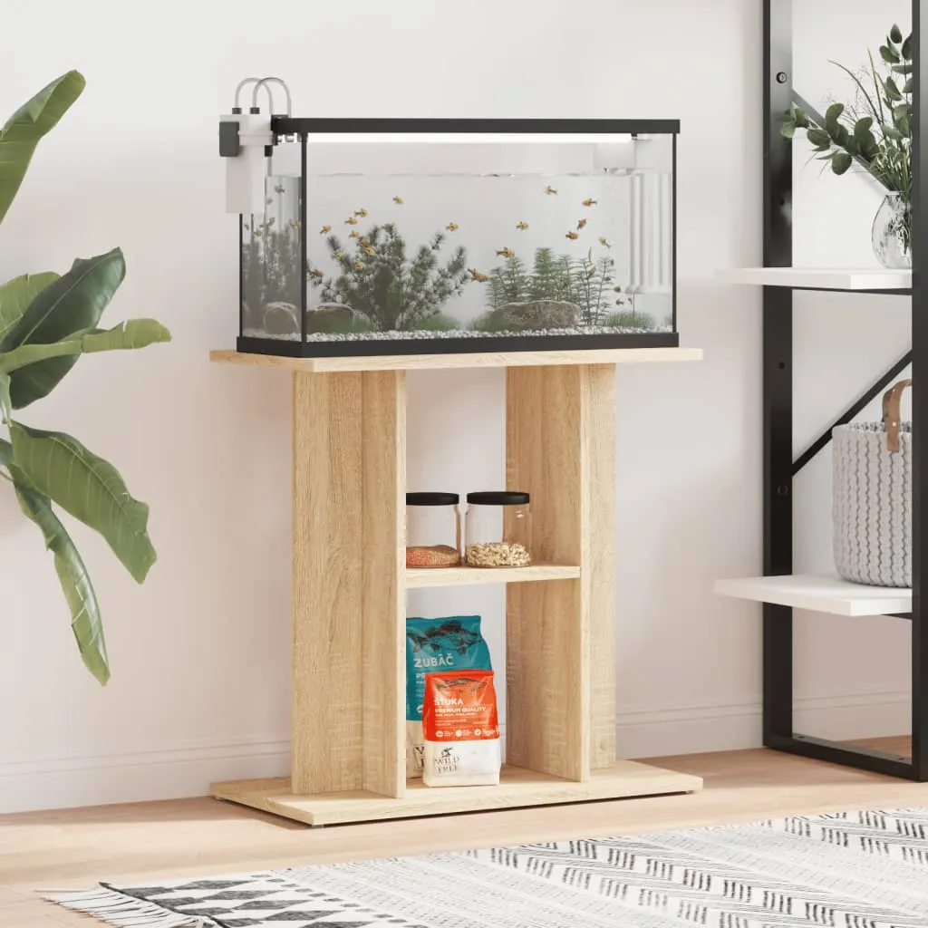 vidaxl stalak za akvarij boja hrasta 60 x 30 x 60 cm konstruirano drvo - slika 1