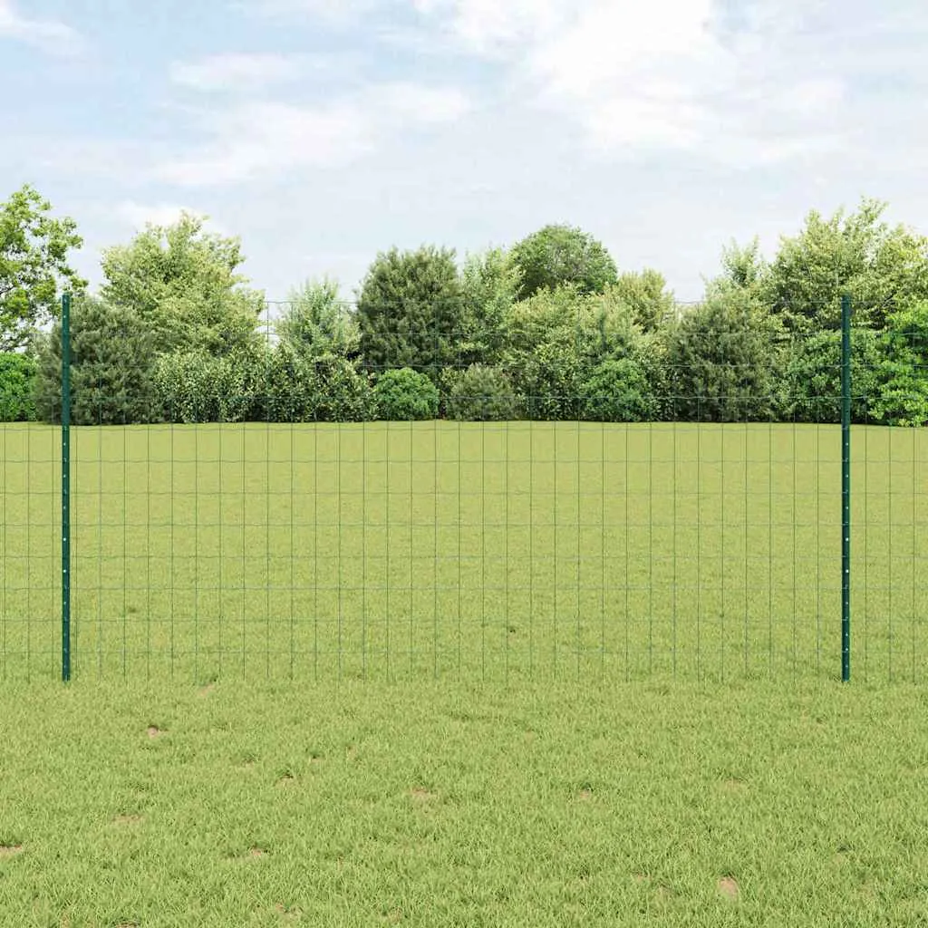 vidaxl euro ograda s postom 25 x 1,2 m čelik premazan pvc-om zelena - slika 1