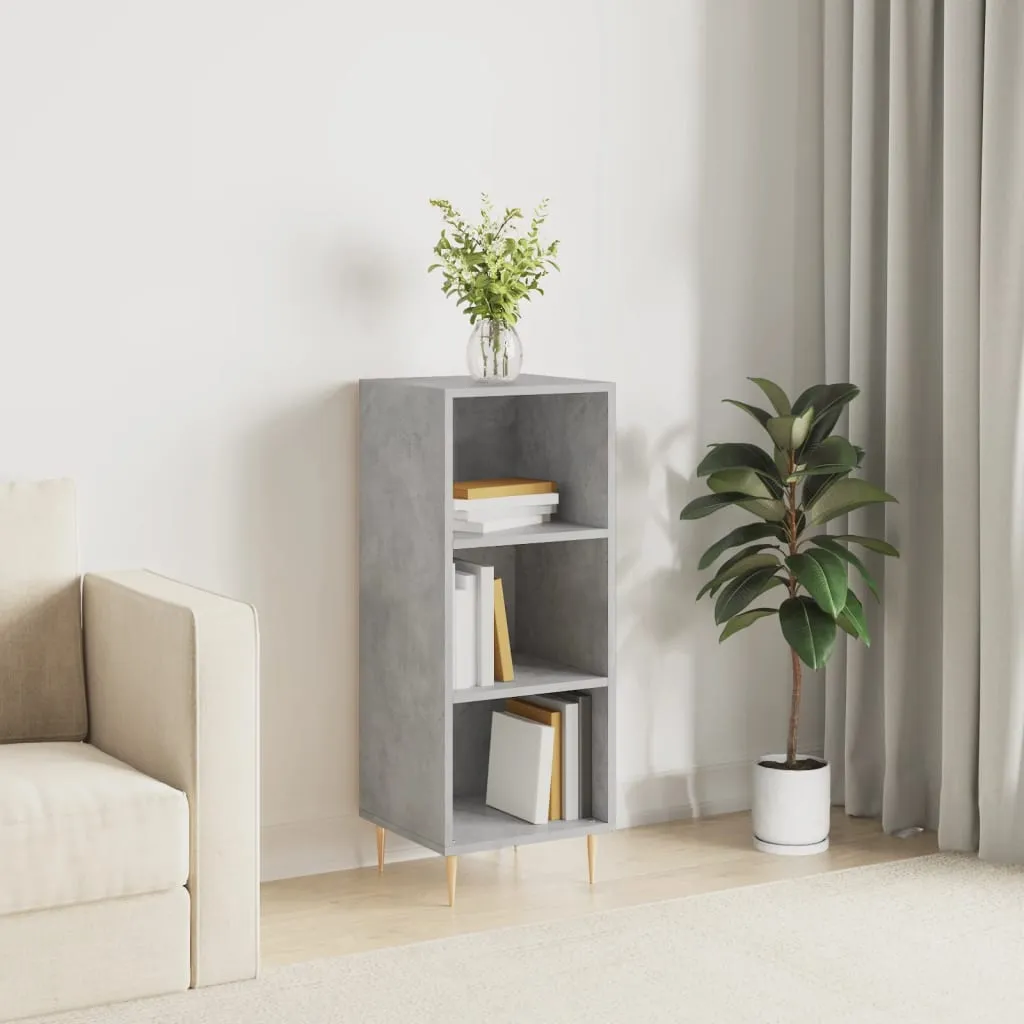 vidaXL Komoda siva boja betona 34,5x32,5x90 cm od konstruiranog drva - Venlo