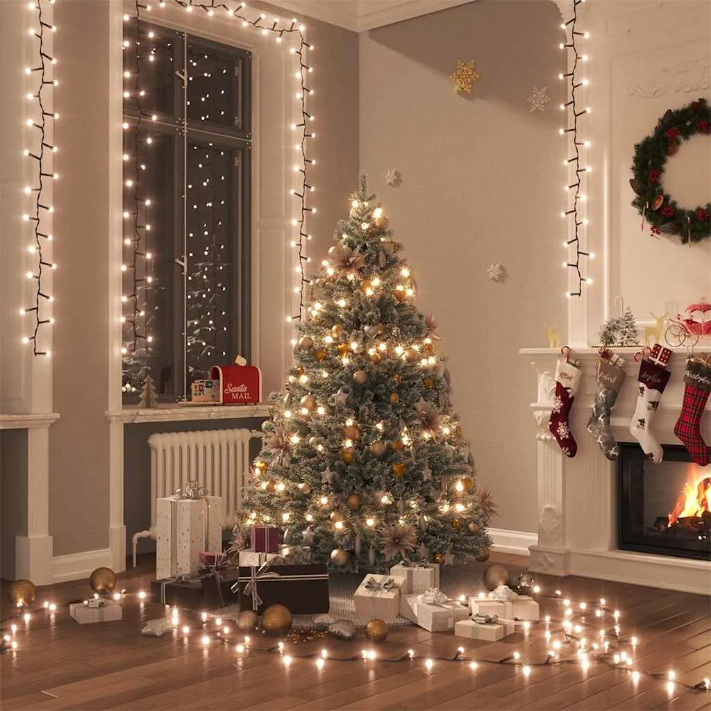 vidaxl led traka s 400 led žarulja topla bijela 13 m pvc - slika 1