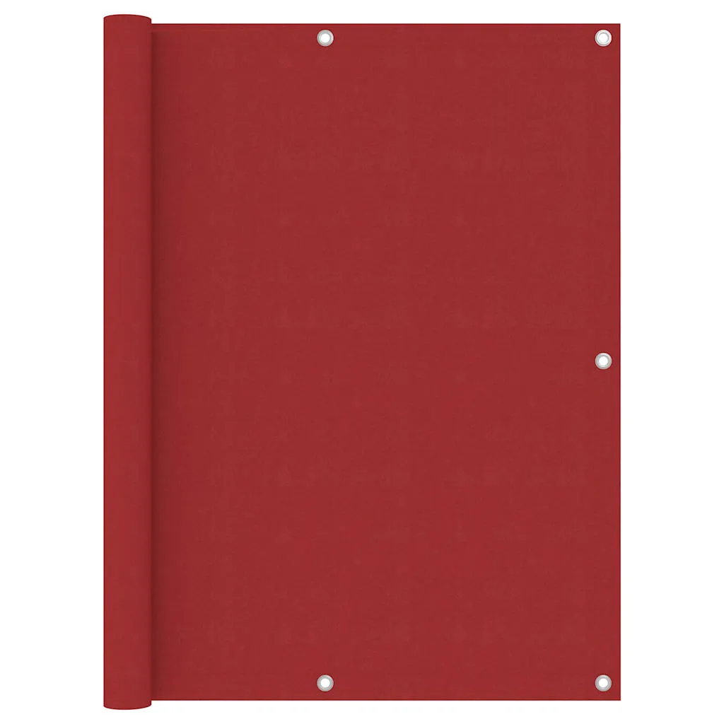 vidaXL Balkonski zastor crveni 120 x 600 cm od tkanine Oxford - Venlo