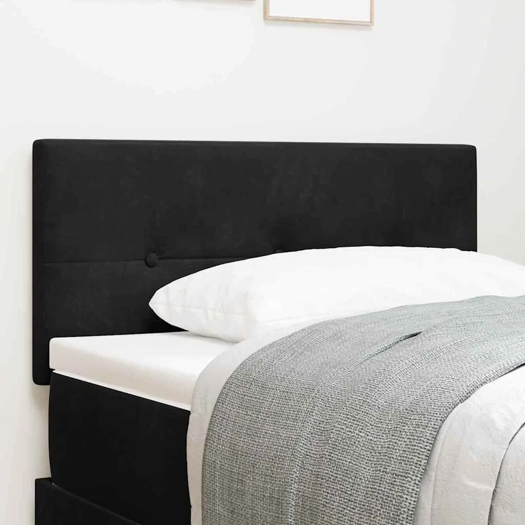 vidaXL Uzglavlje Crna 80 cm Baršun - Venlo