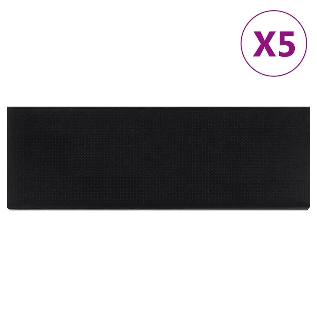 vidaxl gazišta za stepenice 5 kom 25 x 75 cm gumena - slika 1