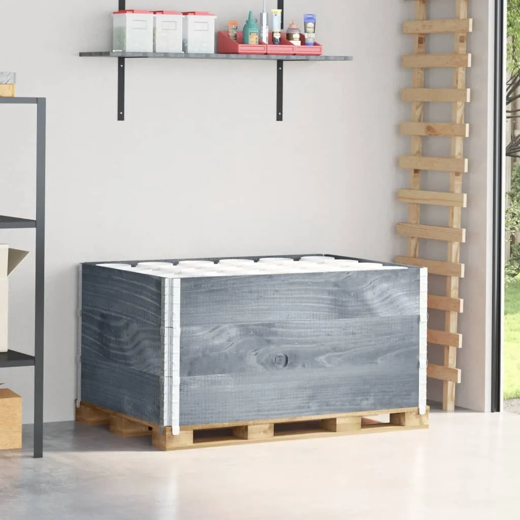 vidaxl okviri za palete 3 kom sivi 120 x 80 cm od masivne borovine - slika 1