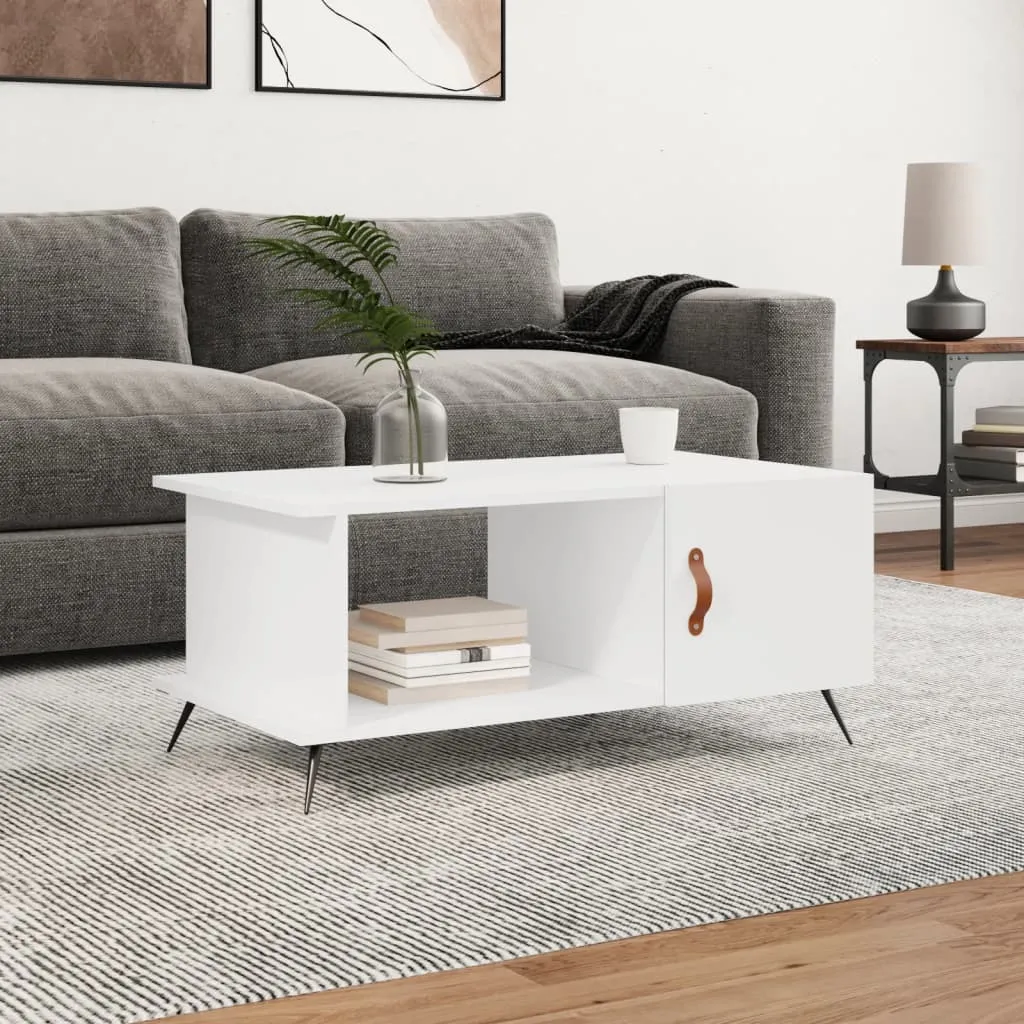 vidaXL Stolić za kavu bijeli 90 x 50 x 40 cm od konstruiranog drva - Venlo