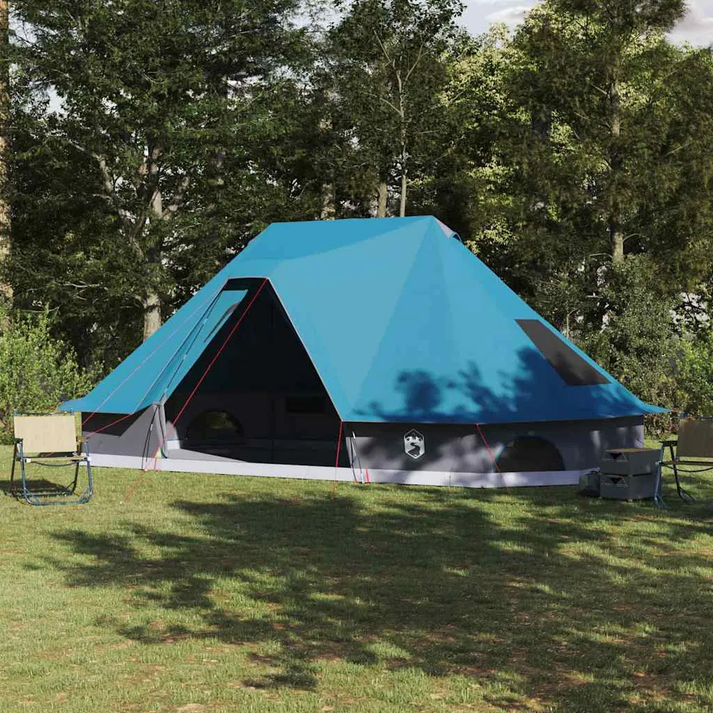 vidaxl tipi šator 10-osobni plava taft - slika 1
