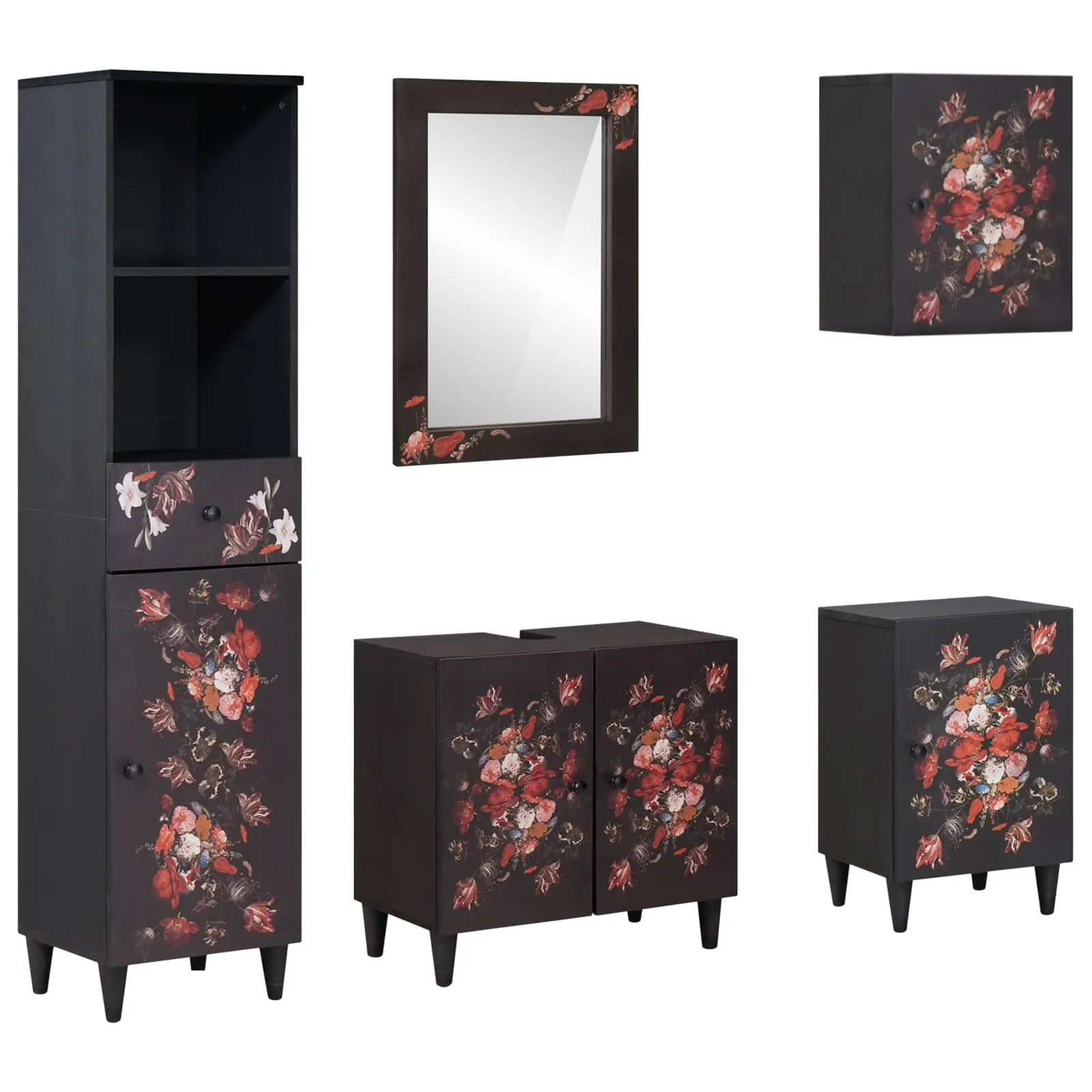 vidaXL Set ormarića za kupaonicu 5 kom. 62 x 33 x 58 cm - Venlo