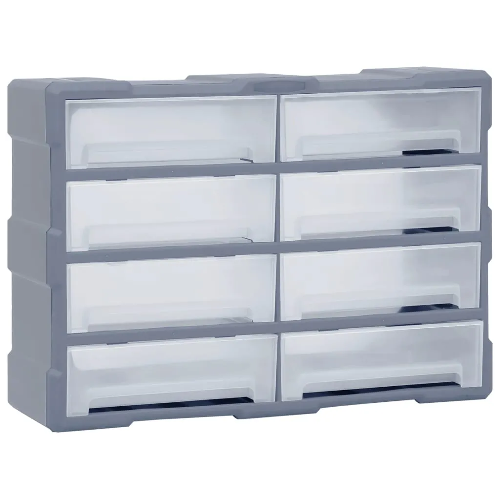 vidaxl organizator s 8 velikih ladica 52 x 16 x 37 cm - slika 1