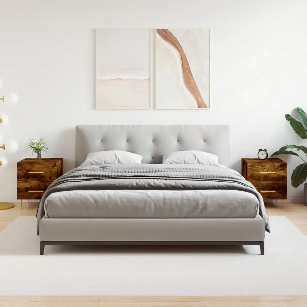 vidaXL Noćni ormarići 2 kom boja hrasta 40x35x47,5cm konstruirano drvo - Venlo