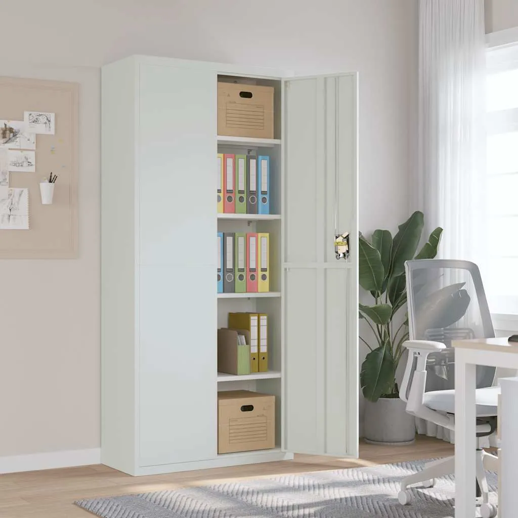 vidaXL Ormarić za spise svjetlosivi 90 x 40 x 200 cm čelični - Venlo