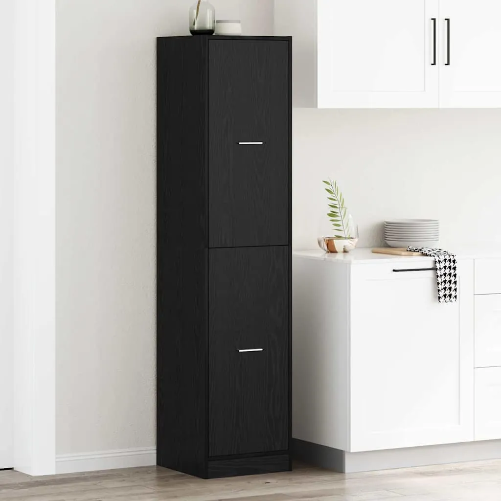 vidaXL Apoteka za pohranu Crni hrast 40 x 41 x 174.5 cm - Venlo