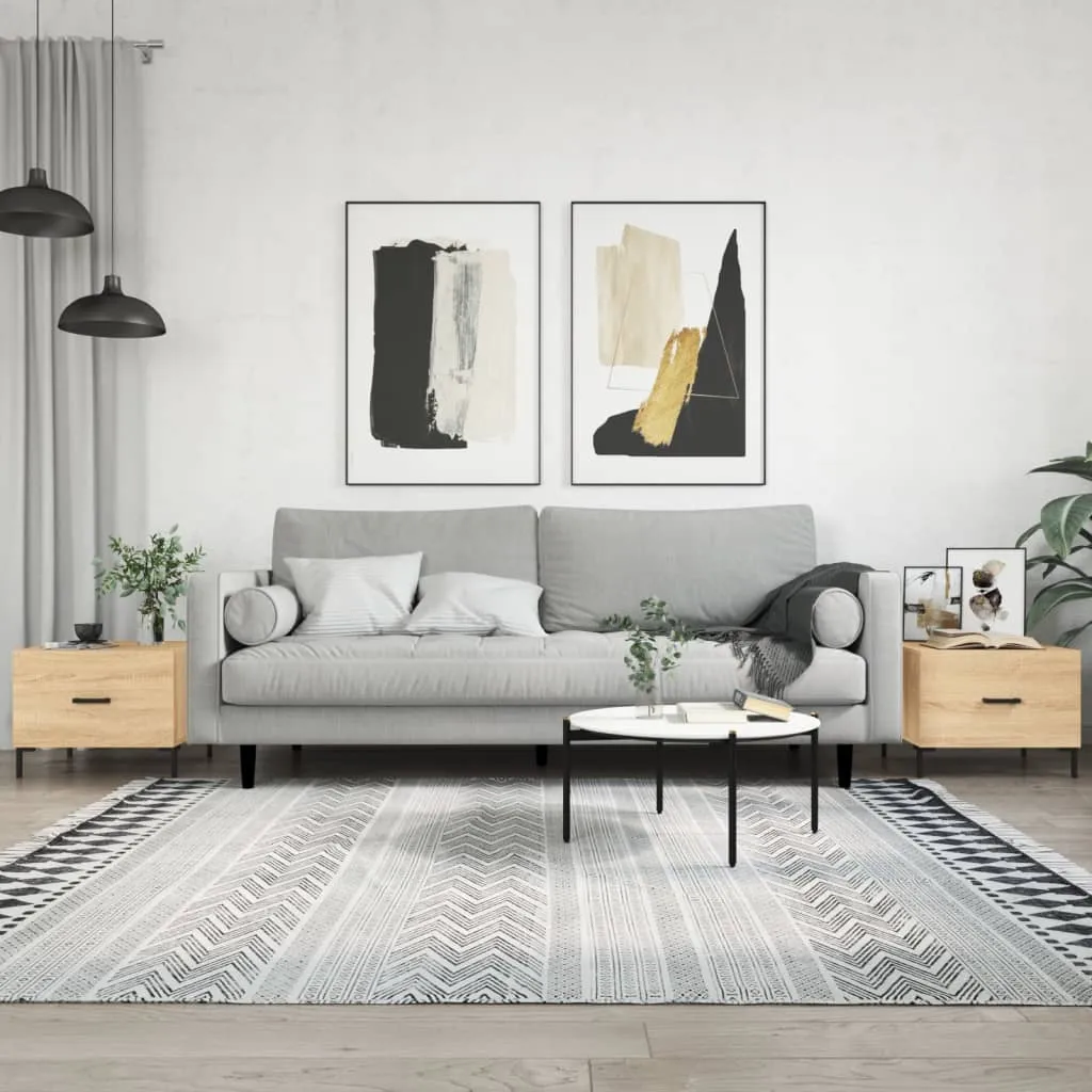 vidaXL Stolići za kavu 2 kom hrast 50x50x40 cm konstruirano drvo - Venlo