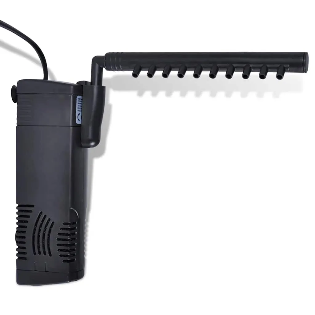 vidaxl akvarijum, filter pumpa sa aktivnim ugljenom 300l/h - slika 1