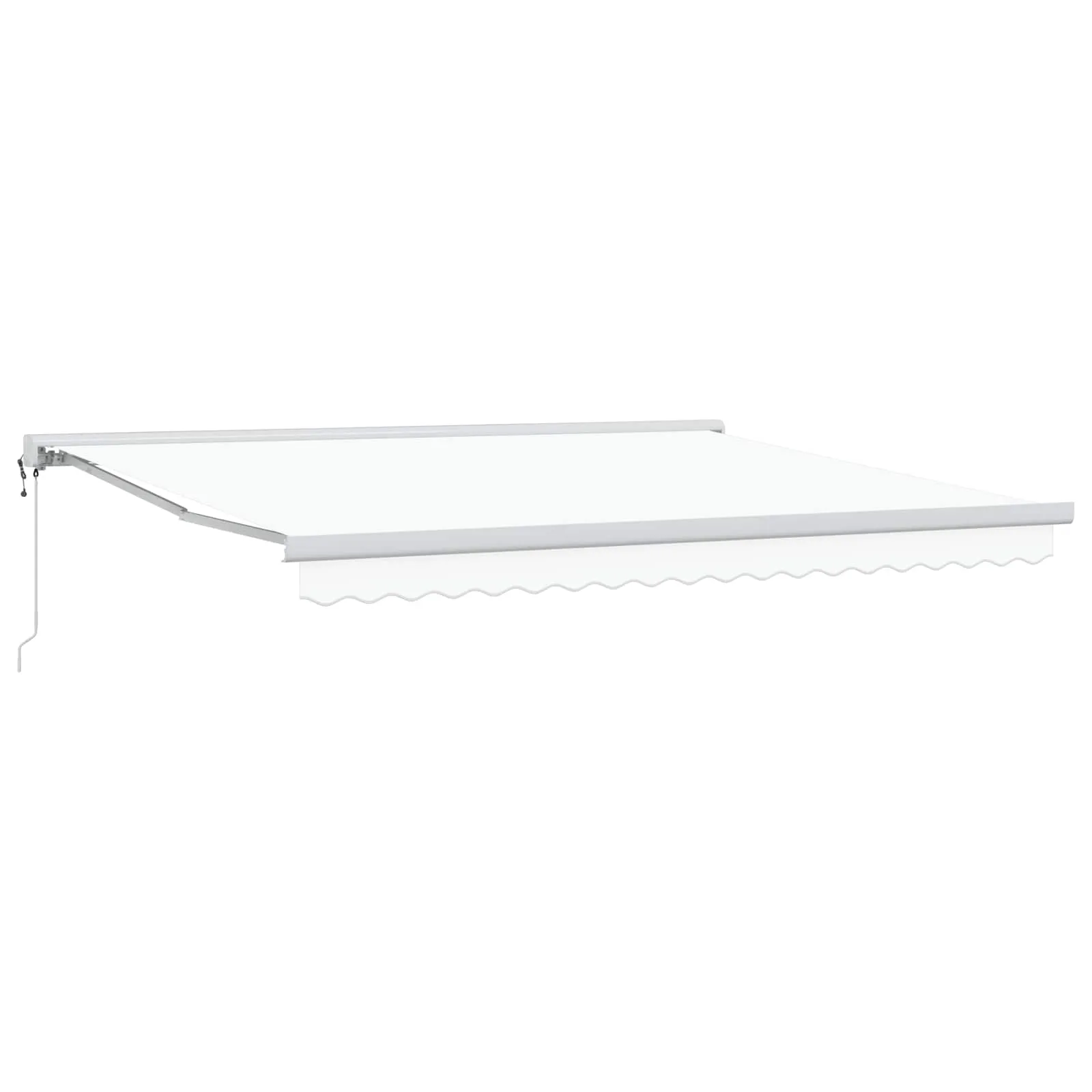 vidaXL Povlačivi tende Bijela 400 × 300 cm Tkanina i Metal - Venlo