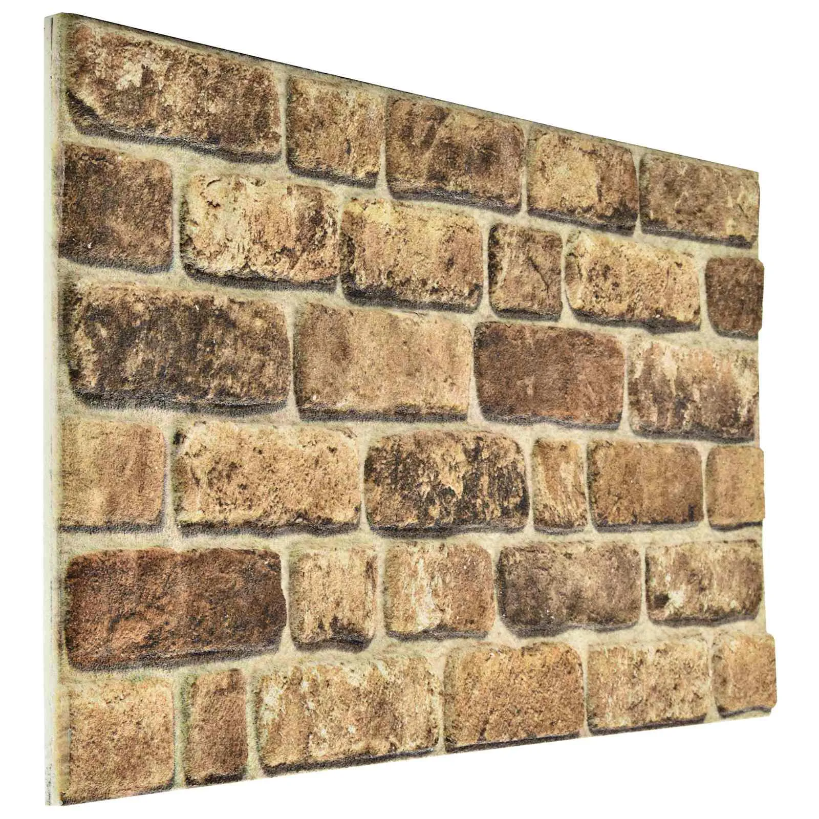 vidaXL Zidne panele 10 kom. 100 x 50 cm Tamni pijesak EPS pjena - Venlo