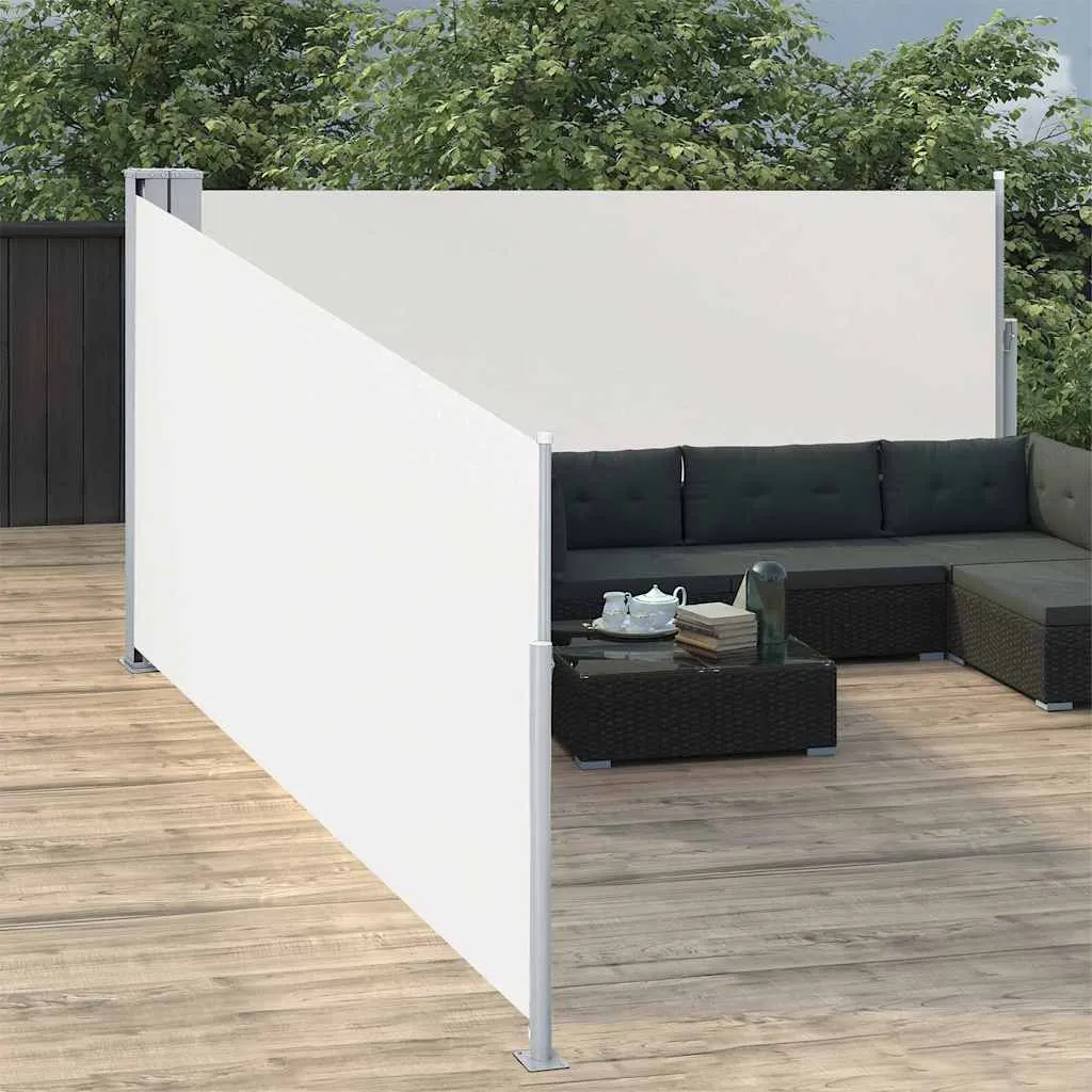 vidaXL Uvlačiva bočna tenda 100 x 1000 cm krem - Venlo